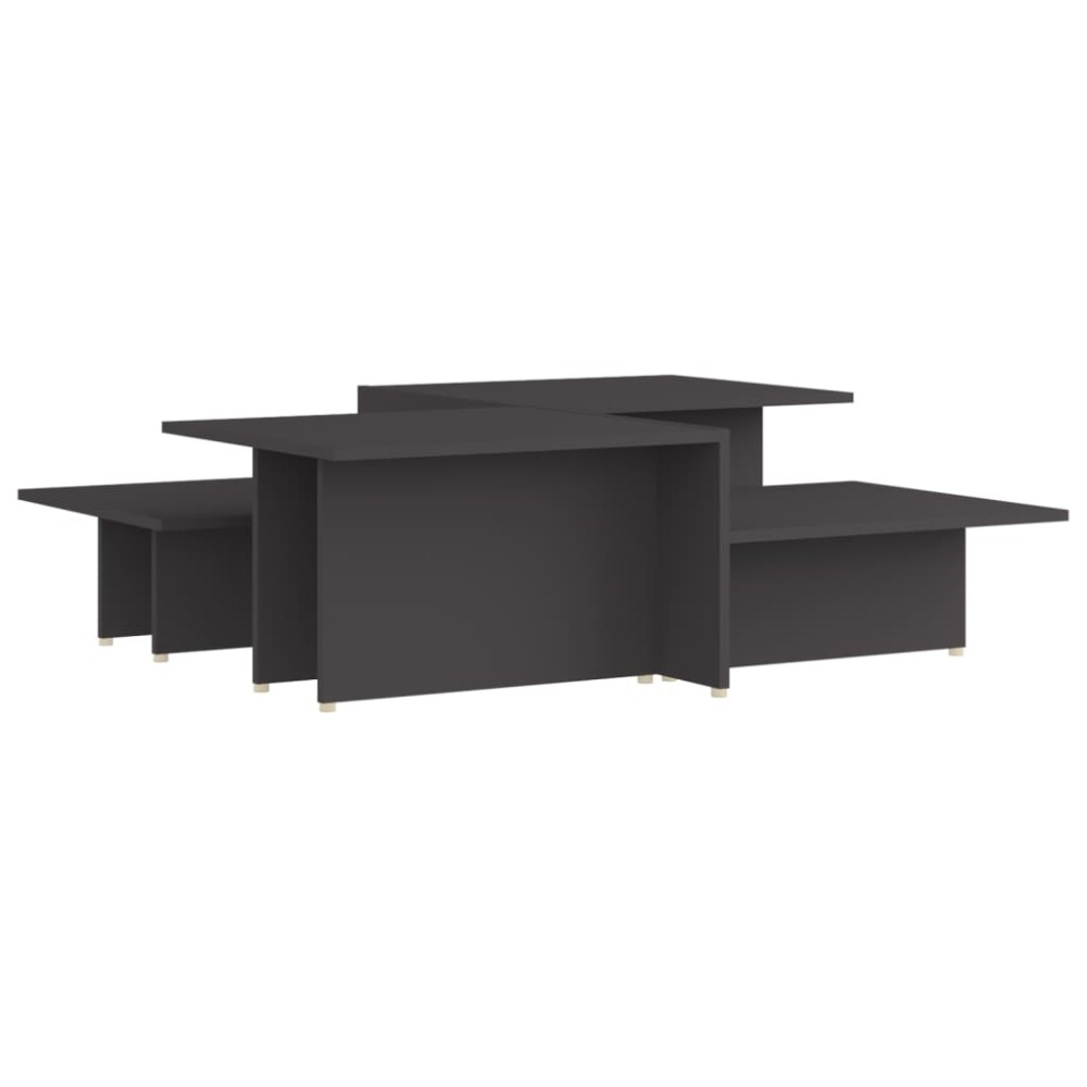 vidaXL Τραπεζάκια Σαλονιού 2 τεμ. Γκρι 111,5x50x33 εκ. Επεξεργ. Ξύλο