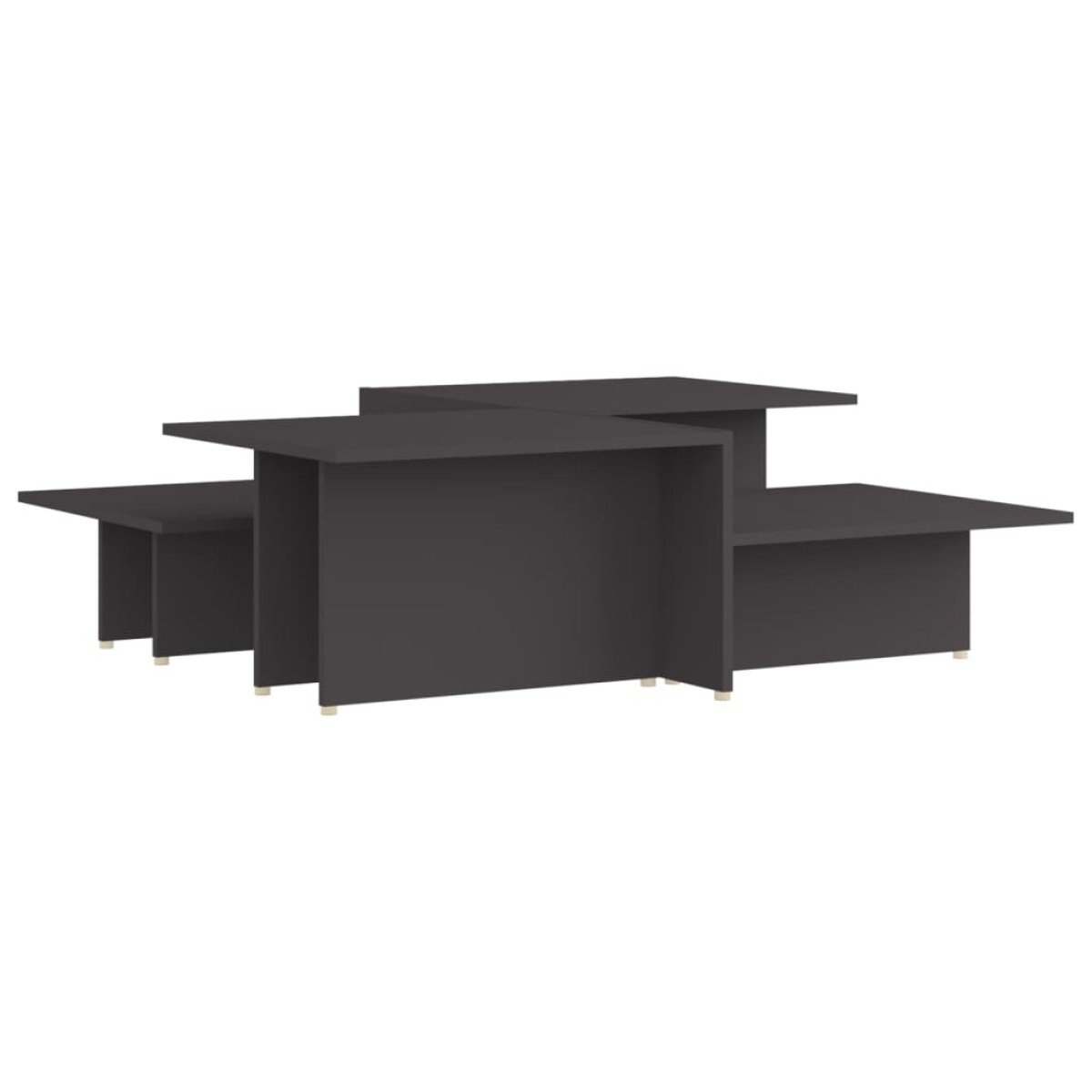 vidaXL Τραπεζάκια Σαλονιού 2 τεμ. Γκρι 111,5x50x33 εκ. Επεξεργ. Ξύλο