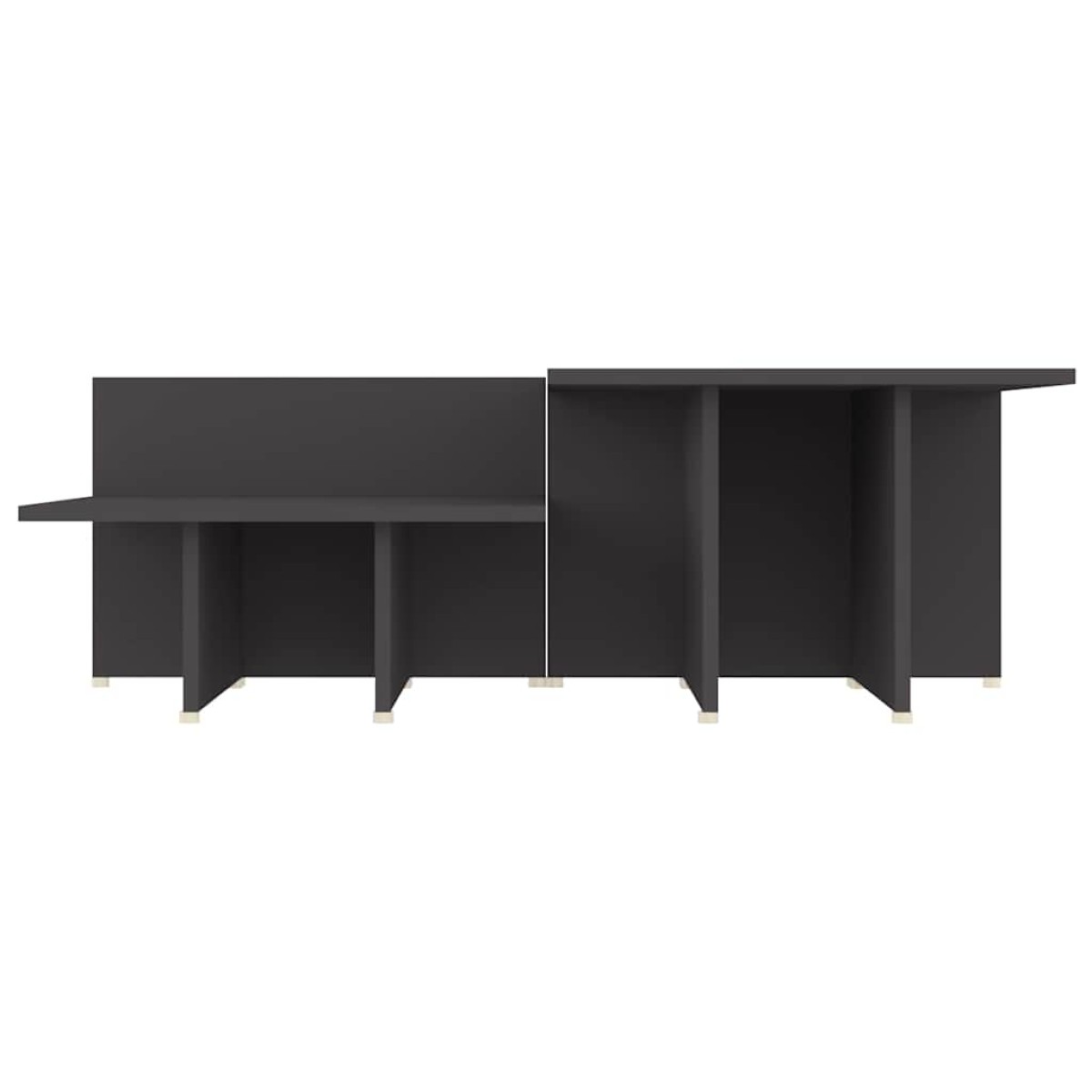 vidaXL Τραπεζάκια Σαλονιού 2 τεμ. Γκρι 111,5x50x33 εκ. Επεξεργ. Ξύλο