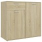 vidaXL Ντουλάπι με Συρτάρι Sonoma Δρυς 80 x 36 x 75 εκ. Μοριοσανίδα