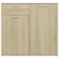 vidaXL Ντουλάπι με Συρτάρι Sonoma Δρυς 80 x 36 x 75 εκ. Μοριοσανίδα