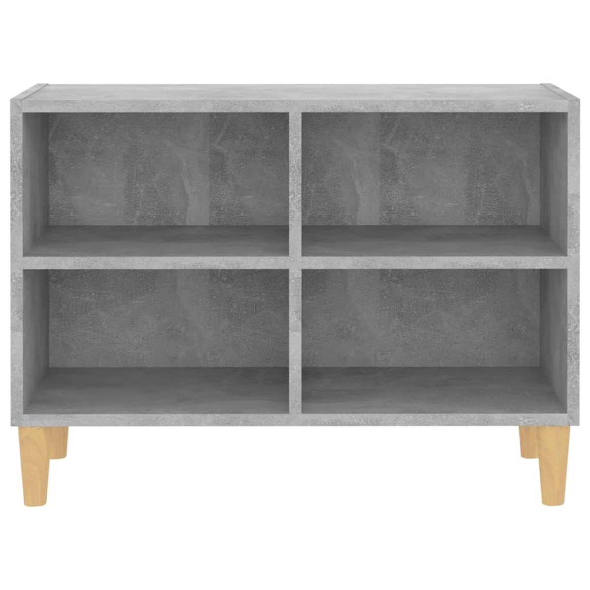 vidaXL Έπιπλο Τηλεόρασης Γκρι Σκυρ. 69,5x30x50εκ με Μασίφ Ξύλινα Πόδια