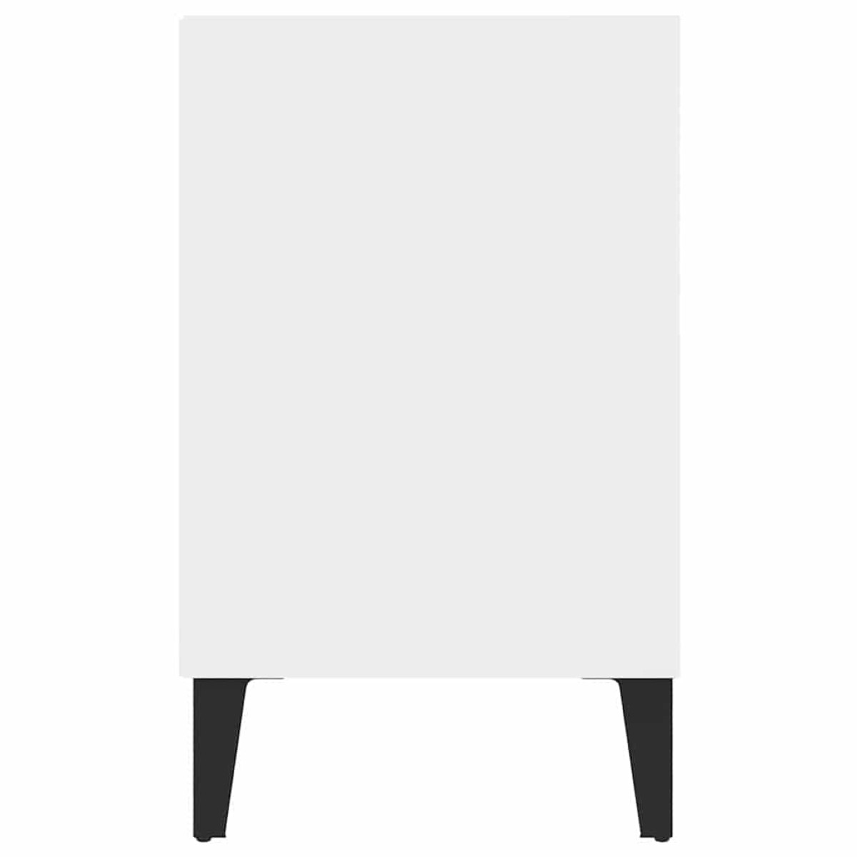 vidaXL Έπιπλο Τηλεόρασης Καπνιστή Λευκό 103,5x30x50 εκ Μεταλλικά Πόδια