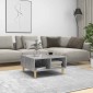vidaXL Τραπεζάκι Σαλονιού Γκρι Σκυροδέματος 60x60x30 εκ. Μοριοσανίδα