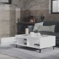 vidaXL Τραπεζάκι Σαλονιού Λευκό 90 x 60 x 35 εκ. από Μοριοσανίδα