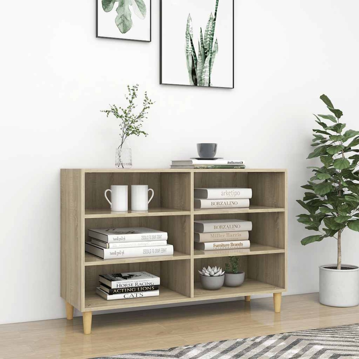 vidaXL Ραφιέρα Sonoma Δρυς 103,5 x 35 x 70 εκ. από Μοριοσανίδα