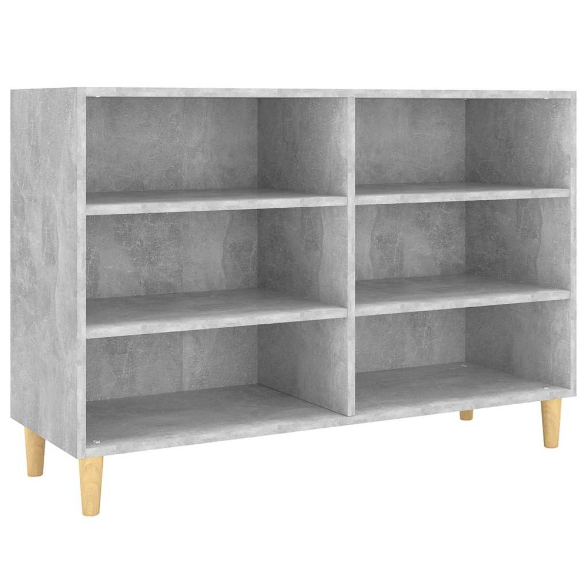 vidaXL Ραφιέρα Γκρι Σκυροδέματος 103,5 x 35 x 70 εκ. από Μοριοσανίδα