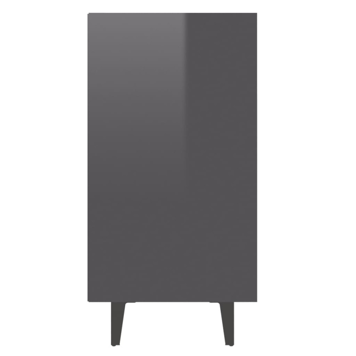 vidaXL Ραφιέρα Γυαλιστερή Γκρι 103,5 x 35 x 70 εκ. από Μοριοσανίδα