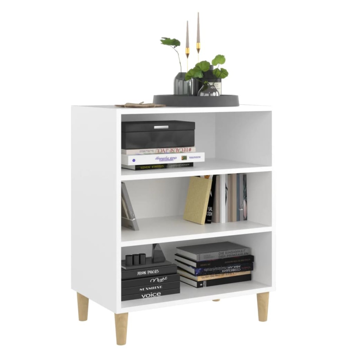 vidaXL Ραφιέρα Λευκή 57 x 35 x 70 εκ. από Μοριοσανίδα