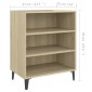 vidaXL Ραφιέρα Sonoma Δρυς 57 x 35 x 70 εκ. από Μοριοσανίδα