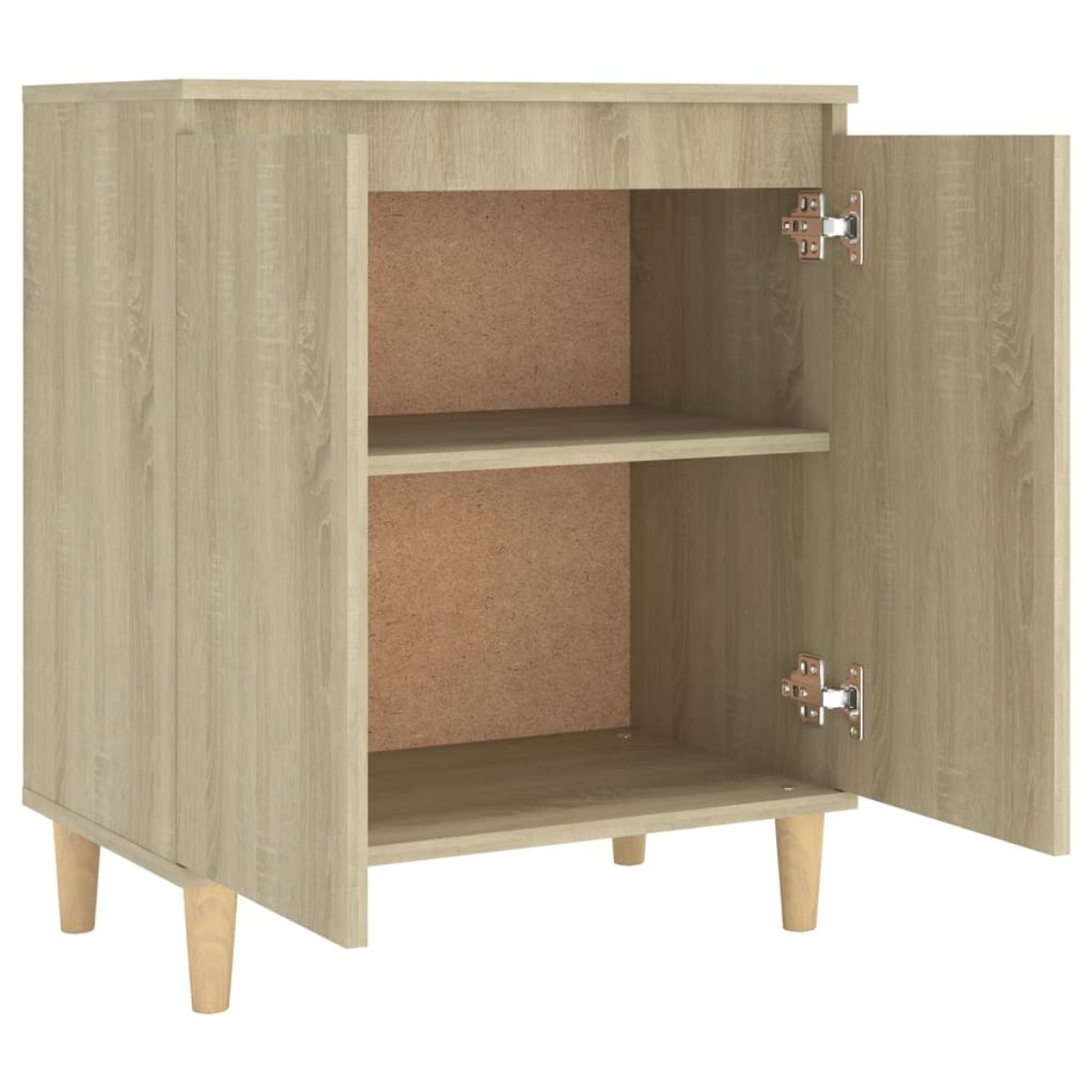 vidaXL Μπουφές Sonoma Δρυς 60x35x70εκ. από Μοριοσανίδα με Ξύλινα Πόδια