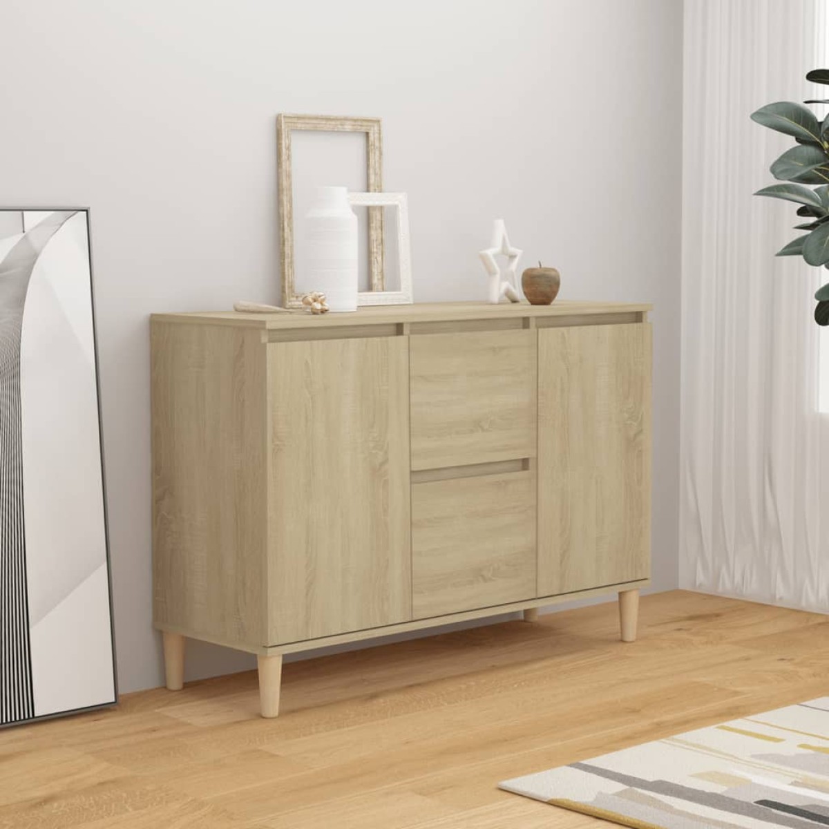 vidaXL Ραφιέρα Sonoma Δρυς 103,5 x 35 x 70 εκ. από Μοριοσανίδα