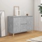 vidaXL Ραφιέρα Γκρι Σκυροδέματος 103,5 x 35 x 70 εκ. από Μοριοσανίδα