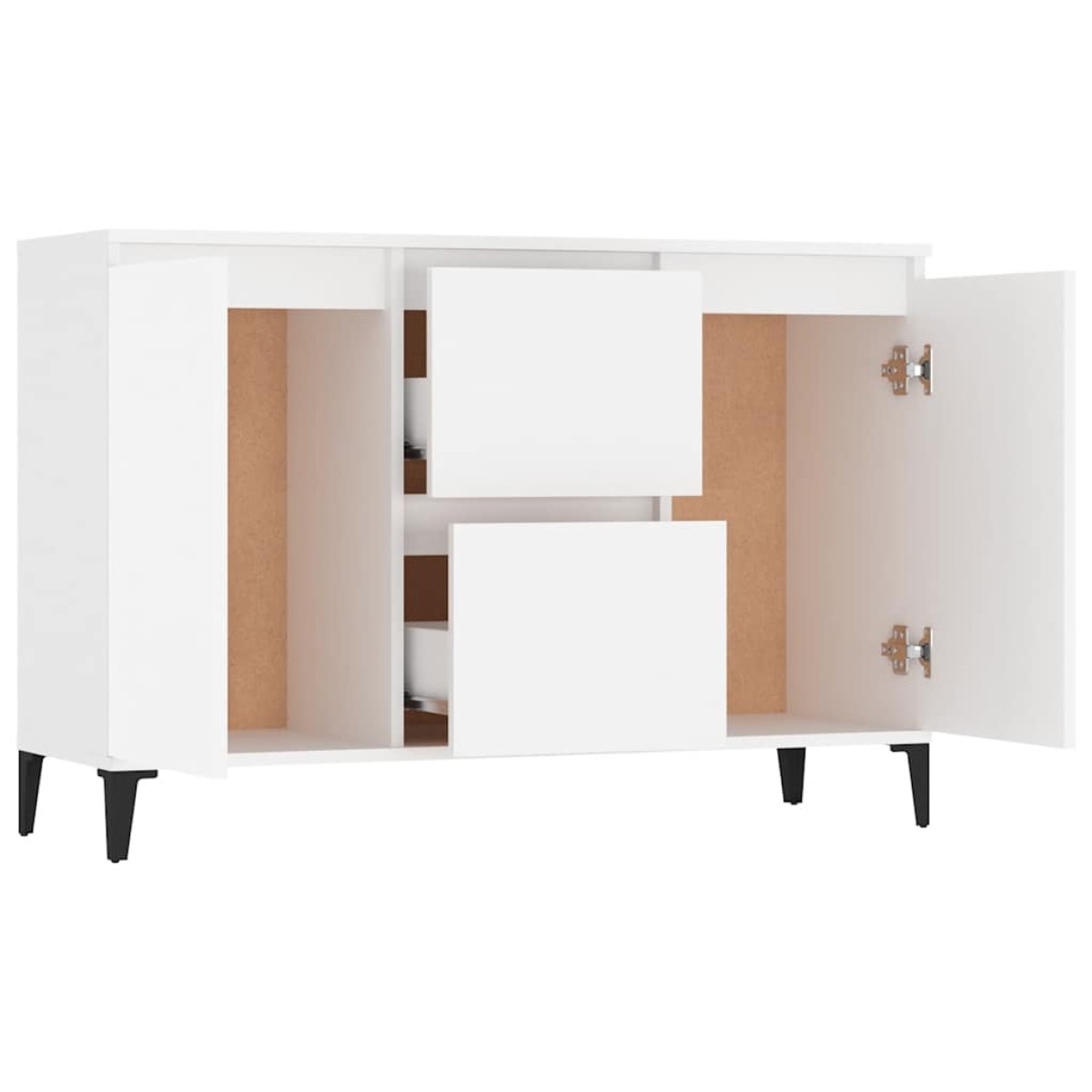 vidaXL Μπουφές Λευκός 104 x 35 x 70 εκ. από Μοριοσανίδα