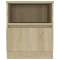 vidaXL Κομοδίνο Sonoma Δρυς 40 x 40 x 50 εκ. από Μοριοσανίδα