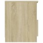 vidaXL Κομοδίνο Sonoma Δρυς 40 x 40 x 50 εκ. από Μοριοσανίδα
