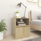 vidaXL Κομοδίνο Sonoma Δρυς 40 x 40 x 50 εκ. από Μοριοσανίδα