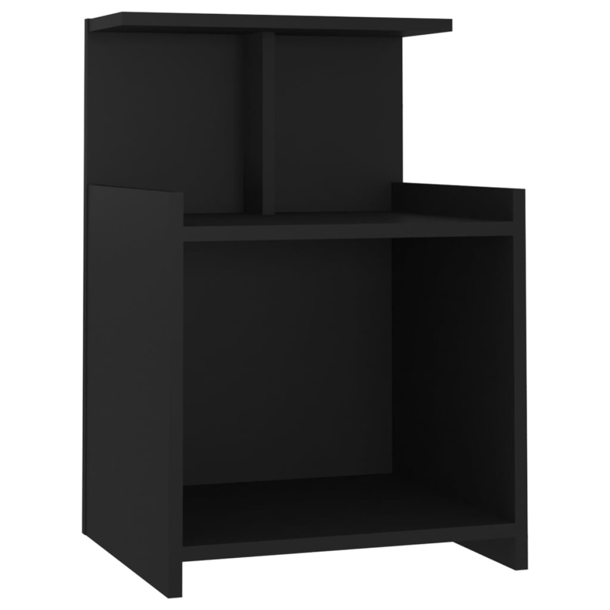 vidaXL Κομοδίνο Μαύρο 40 x 35 x 60 εκ. από Μοριοσανίδα