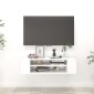 vidaXL Έπιπλο Τηλεόρασης Κρεμαστό Λευκό 100x31x26,5 εκ από Μοριοσανίδα