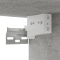 vidaXL Έπιπλο Τηλεόρασης Κρεμ. Γκρι Σκυρ. 100x30x26,5 εκ. Μοριοσανίδα