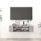 vidaXL Έπιπλο Τηλεόρασης Κρεμ. Γκρι Σκυρ. 100x30x26,5 εκ. Μοριοσανίδα