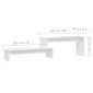 vidaXL Έπιπλο Τηλεόρασης Λευκό 180 x 30 x 43 εκ. από Μοριοσανίδα