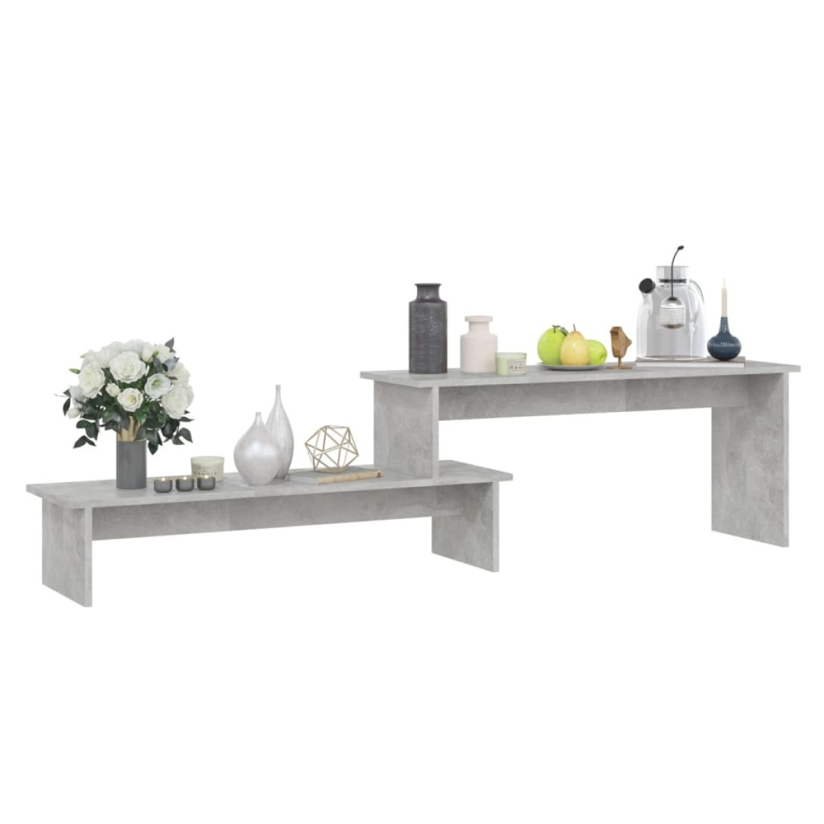vidaXL Έπιπλο Τηλεόρασης Γκρι Σκυροδέματος 180x30x43 εκ. Μοριοσανίδα