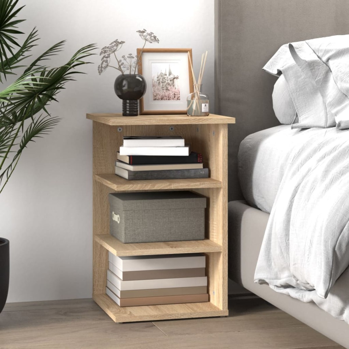 vidaXL Βοηθητικό Ντουλάπι Sonoma Δρυς 35 x 35 x 55 εκ. από Μοριοσανίδα