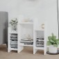 vidaXL Βοηθητικό Ντουλάπι Λευκό 60 x 26 x 60 εκ. από Μοριοσανίδα