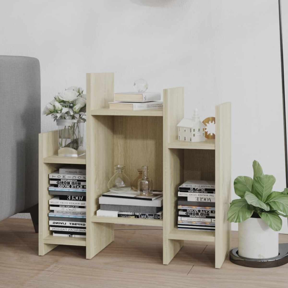 vidaXL Βοηθητικό Ντουλάπι Sonoma Δρυς 60 x 26 x 60 εκ. από Μοριοσανίδα