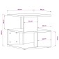 vidaXL Τραπέζι Βοηθητικό Γκρι Σκυροδέματος 40x40x40 εκ. Μοριοσανίδα