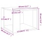 vidaXL Τραπεζάκι Σαλονιού Γκρι Σκυρ. 40x40x30 εκ. Επεξεργασμένο Ξύλο