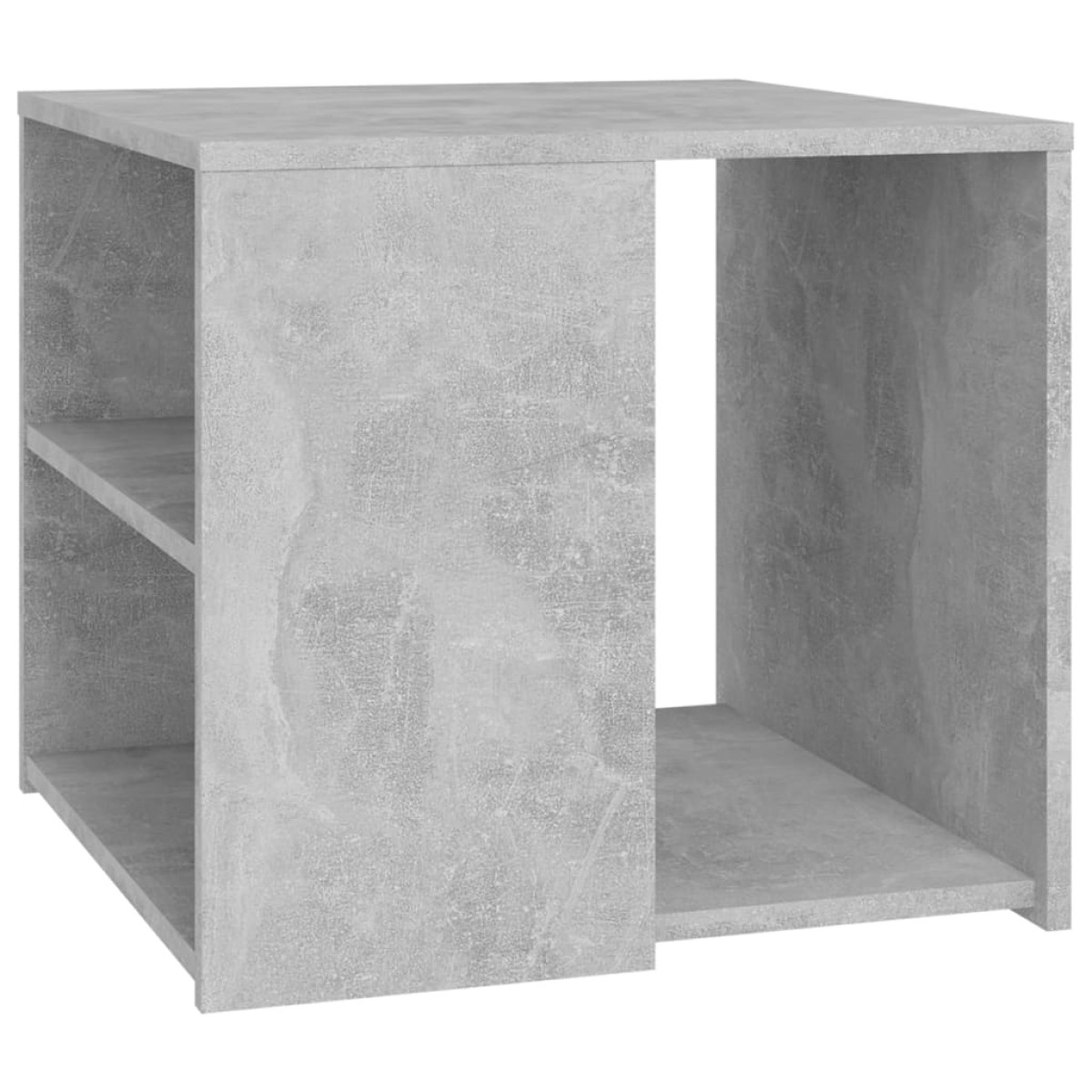 vidaXL Τραπέζι Βοηθητικό Γκρι Σκυροδέματος 50x50x45 εκ. Μοριοσανίδα