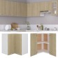 vidaXL Ντουλάπι Γωνία Κρεμαστό Sonoma Δρυς 57x57x60 εκ. Μοριοσανίδα