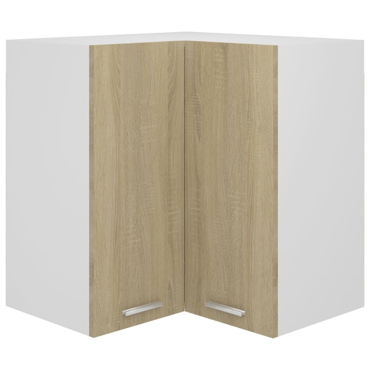 vidaXL Ντουλάπι Γωνία Κρεμαστό Sonoma Δρυς 57x57x60 εκ. Μοριοσανίδα