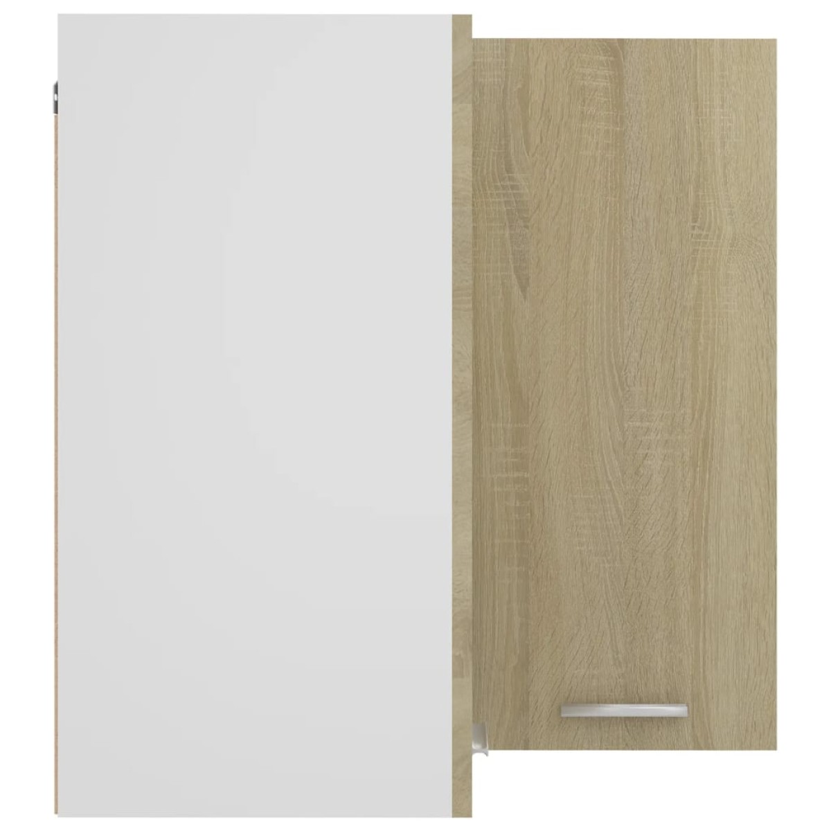 vidaXL Ντουλάπι Γωνία Κρεμαστό Sonoma Δρυς 57x57x60 εκ. Μοριοσανίδα
