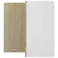 vidaXL Ντουλάπι Γωνία Κρεμαστό Sonoma Δρυς 57x57x60 εκ. Μοριοσανίδα