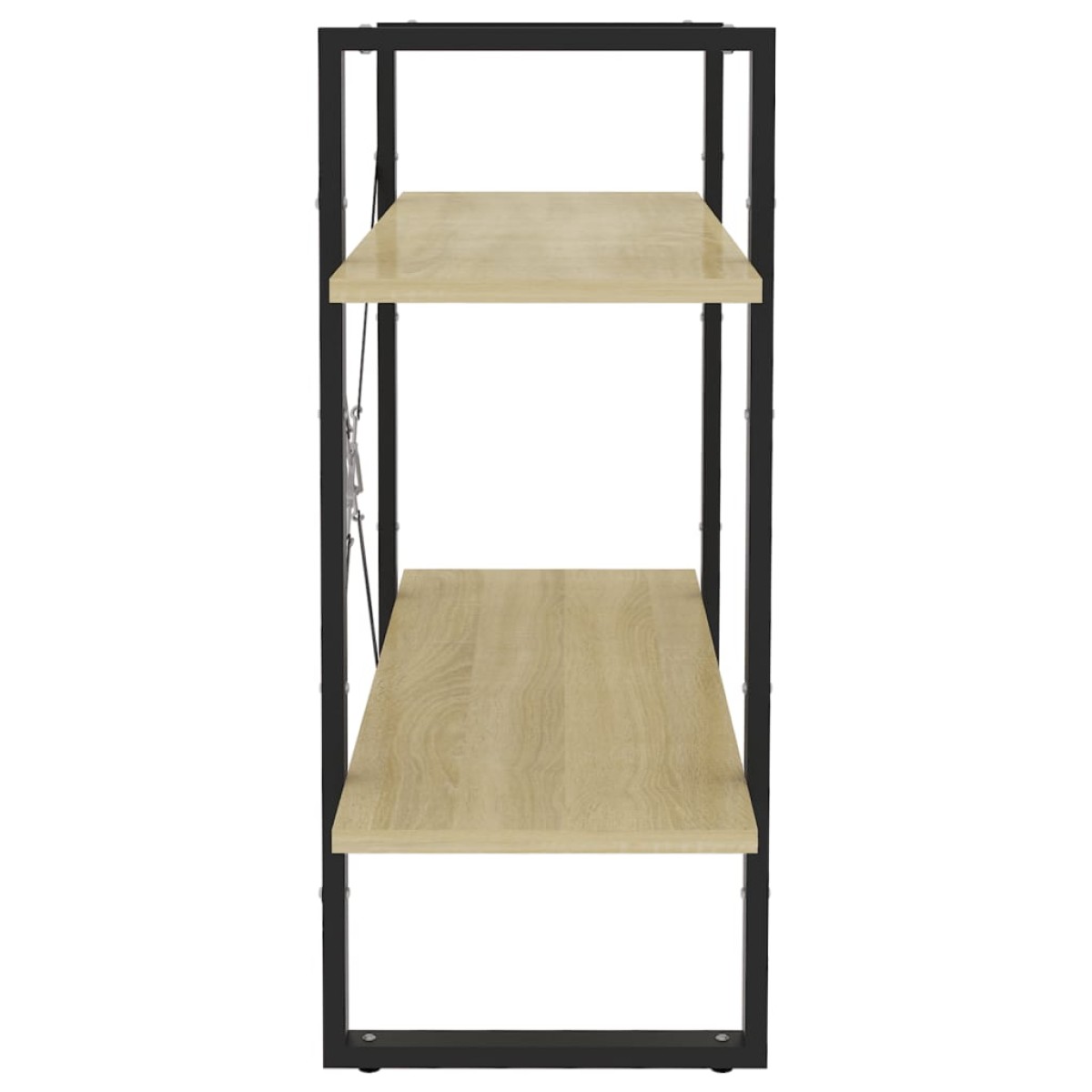 vidaXL Βιβλιοθήκη με 2 Ράφια Sonoma Δρυς 80 x 30 x 70 εκ. Μοριοσανίδα