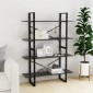 vidaXL Βιβλιοθήκη με 4 Ράφια Γκρι 100 x 30 x 140 εκ. από Μοριοσανίδα