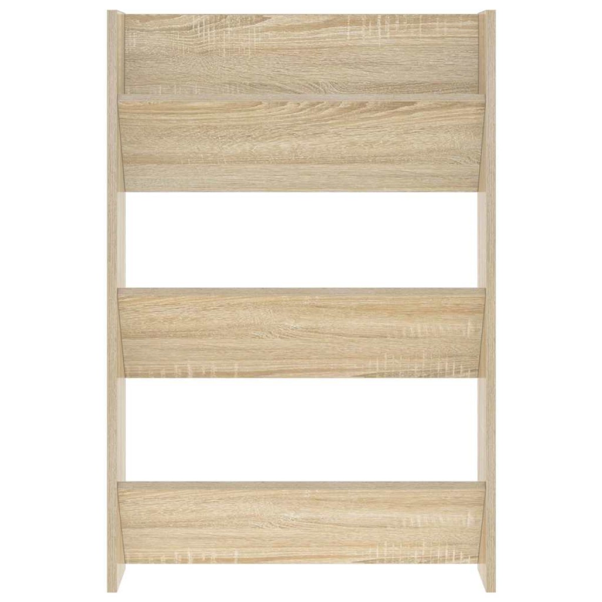 vidaXL Παπουτσοθήκες Τοίχου 2 τεμ. Sonoma Δρυς 60x18x90εκ. Μοριοσανίδα