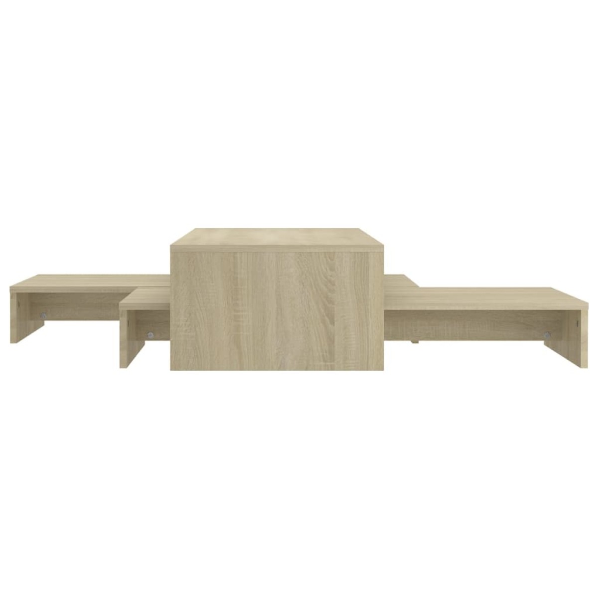 vidaXL Τραπεζάκι Σαλονιού Ζιγκόν Sonoma Δρυς 100x100x26,5 εκ. Μοριοσ.