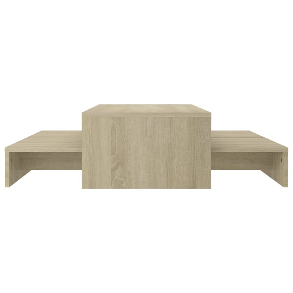 vidaXL Τραπεζάκι Σαλονιού Ζιγκόν Sonoma Δρυς 100x100x26,5 εκ. Μοριοσ.