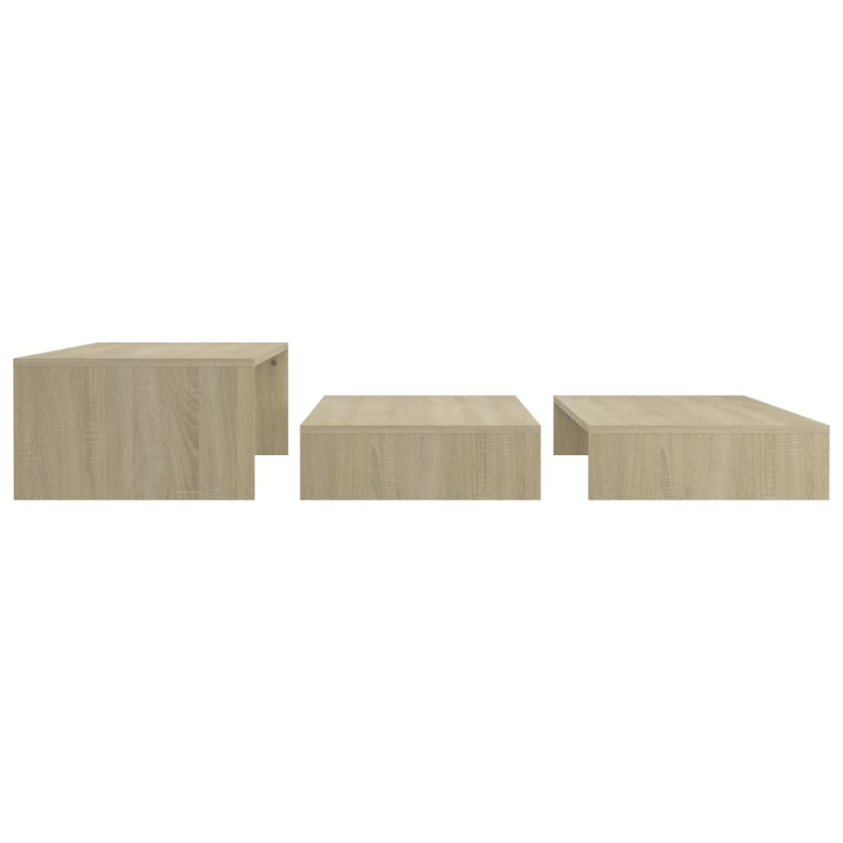 vidaXL Τραπεζάκι Σαλονιού Ζιγκόν Sonoma Δρυς 100x100x26,5 εκ. Μοριοσ.