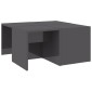 vidaXL Τραπεζάκια Σαλονιού 4 τεμ. Γυαλ. Γκρι 33x33x33 εκ. Μοριοσανίδα