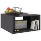 vidaXL Τραπεζάκια Σαλονιού 4 τεμ. Γυαλ. Γκρι 33x33x33 εκ. Μοριοσανίδα