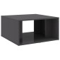vidaXL Τραπεζάκια Σαλονιού 4 τεμ. Γυαλ. Γκρι 33x33x33 εκ. Μοριοσανίδα