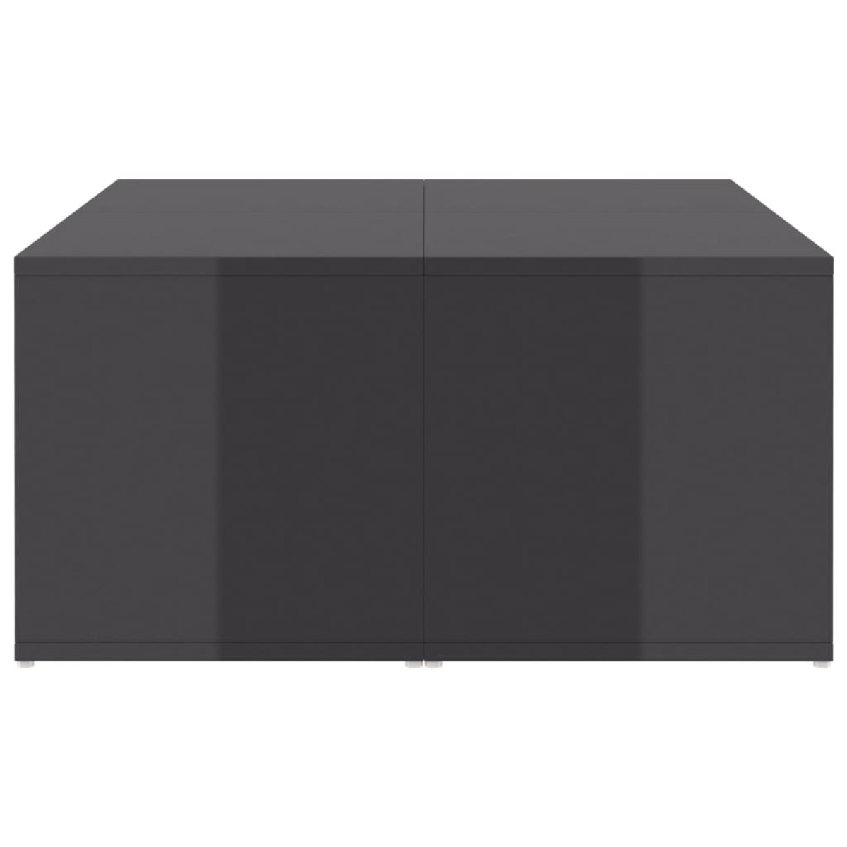 vidaXL Τραπεζάκια Σαλονιού 4 τεμ. Γυαλ. Γκρι 33x33x33 εκ. Μοριοσανίδα