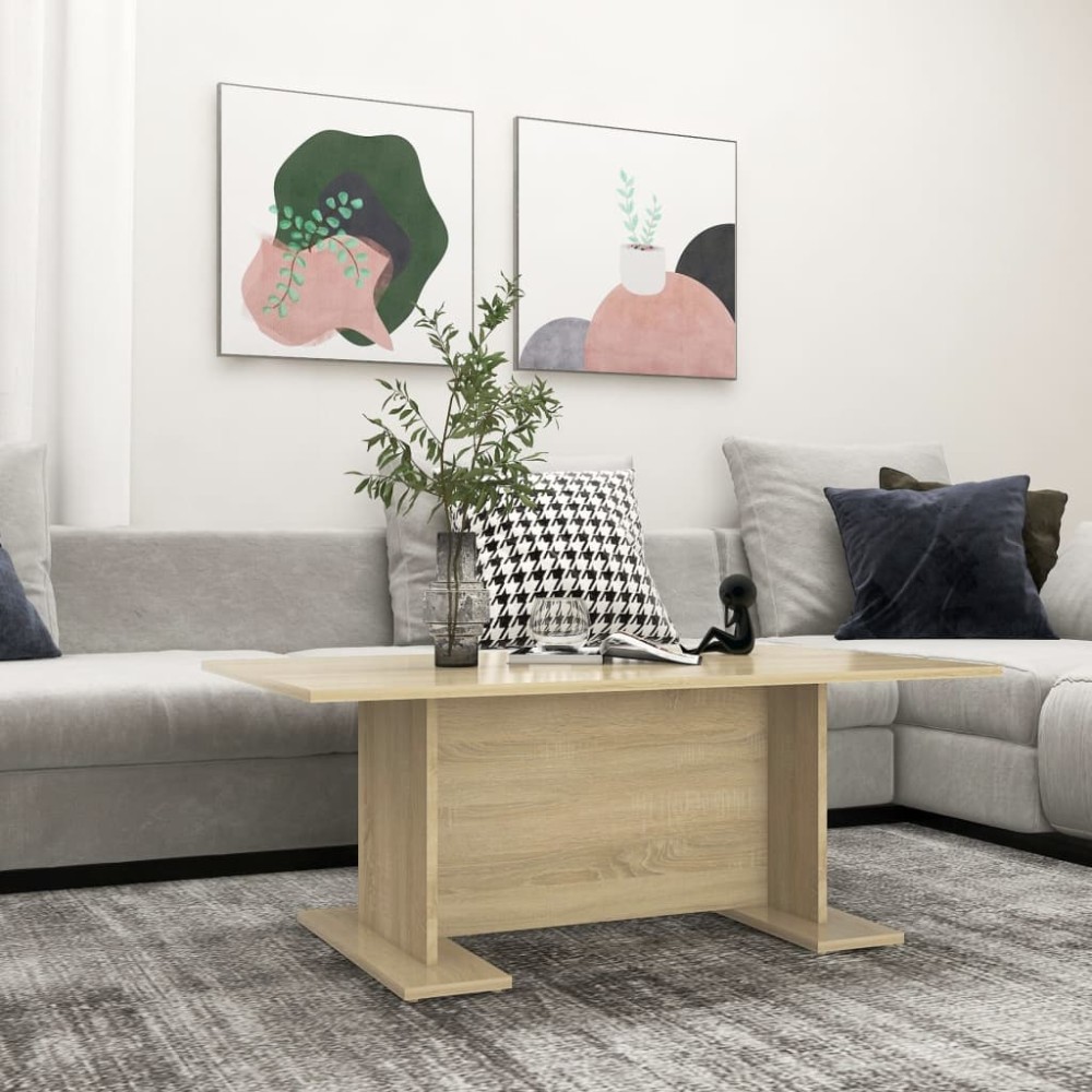 vidaXL Τραπεζάκι Σαλονιού Sonoma Δρυς 103,5 x 60 x 40 εκ. Μοριοσανίδα