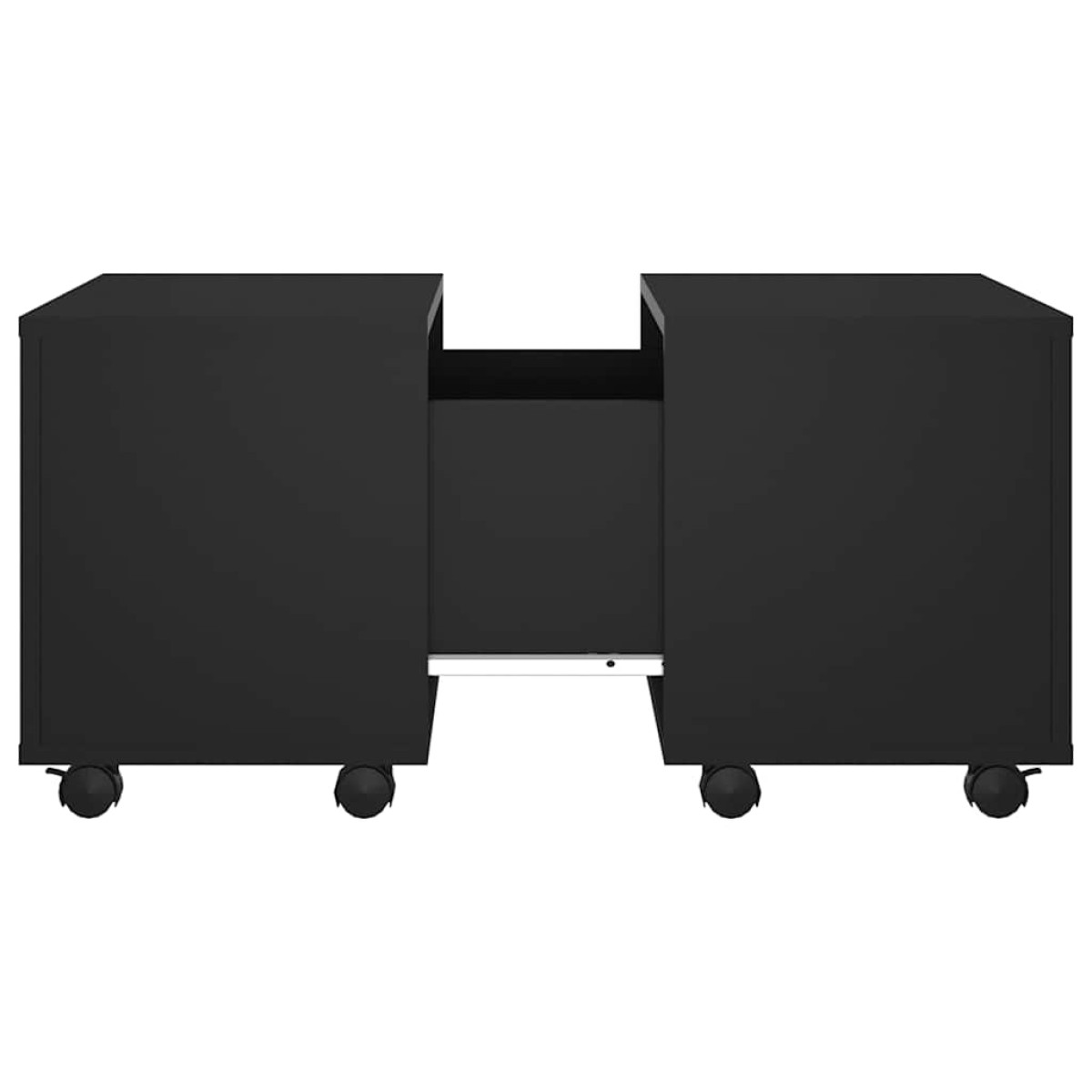 vidaXL Τραπεζάκι Σαλονιού Μαύρο 60 x 60 x 38 εκ. από Μοριοσανίδα