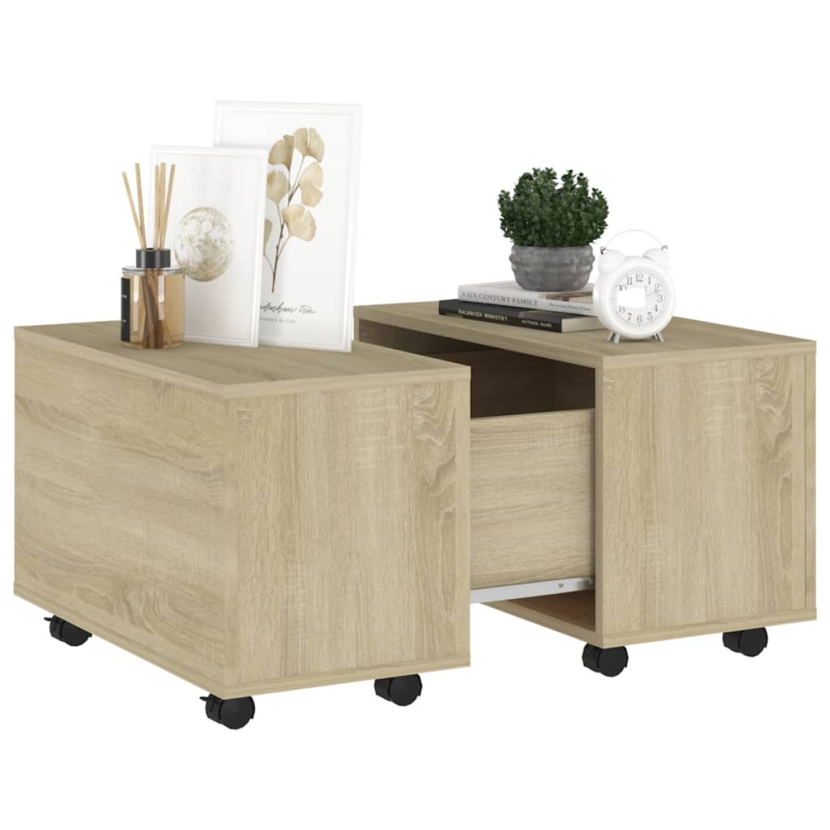 vidaXL Τραπεζάκι Σαλονιού Sonoma Δρυς 60 x 60 x 38 εκ. από Μοριοσανίδα